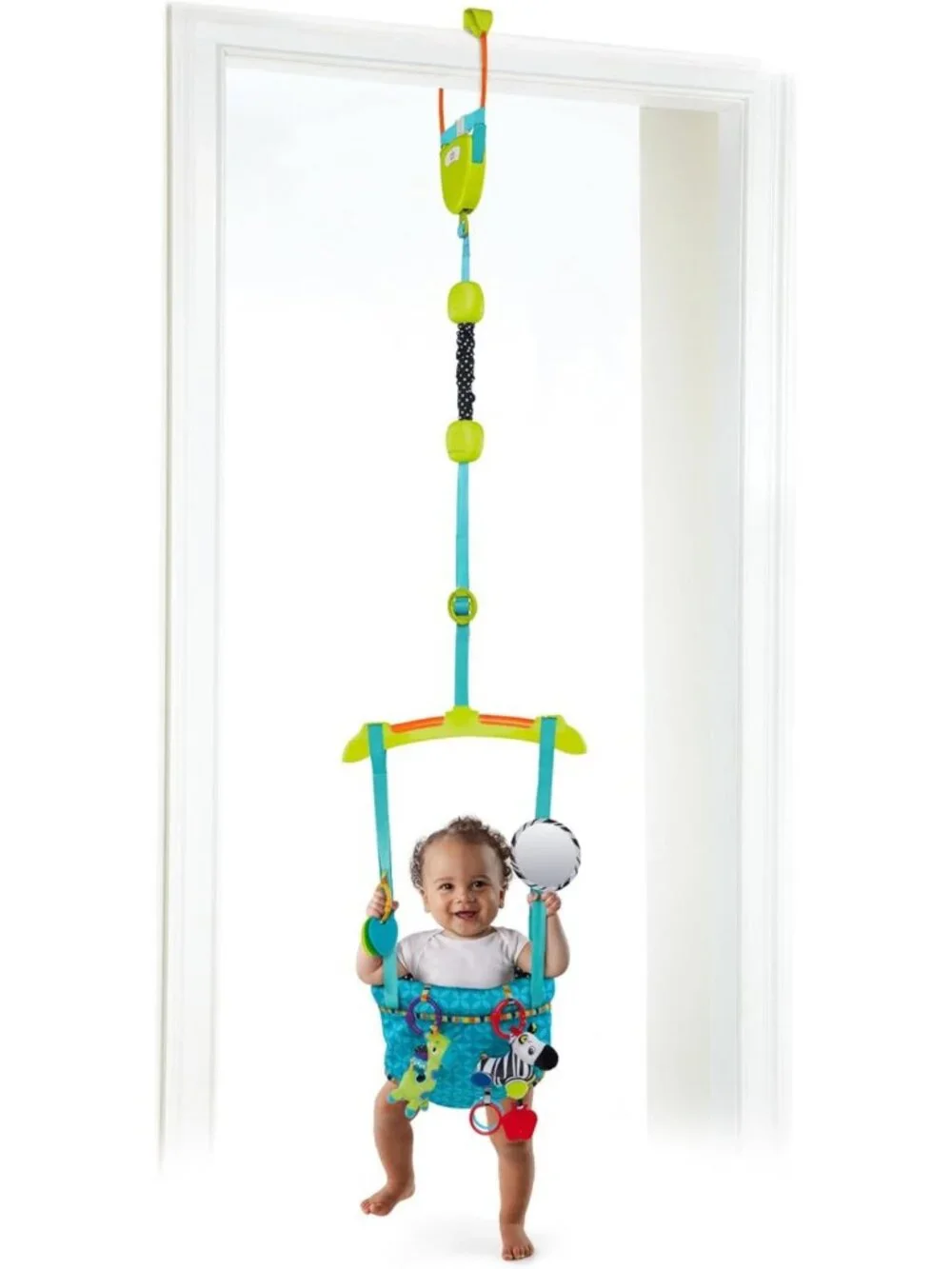 Deluxe Baby Door Jumper with Adjustable Strap - Fun & Safe for 6 Months+ (Max 26